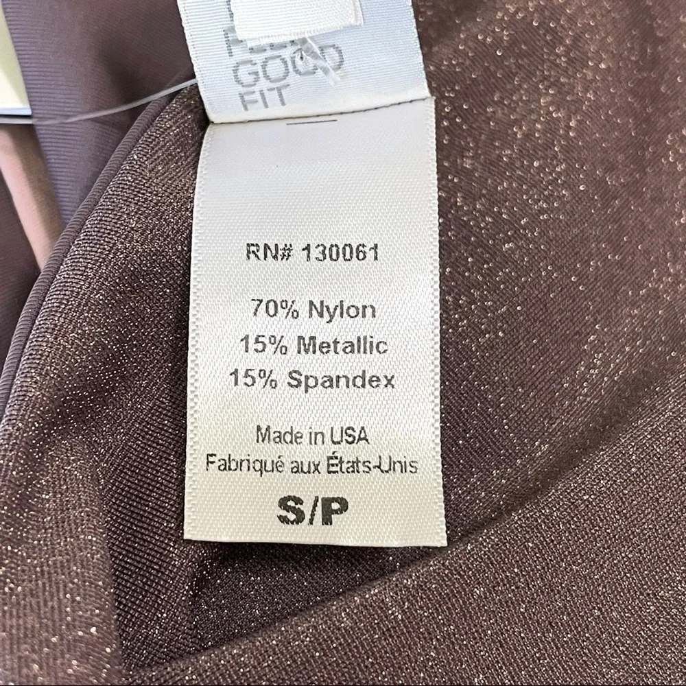 NWT L*Space Nancy Lee Shimmer Bitsy Bikini Bottoms Shimmer Pebble Dusty Pearl